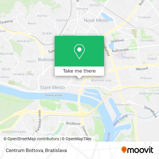Centrum Bottova map
