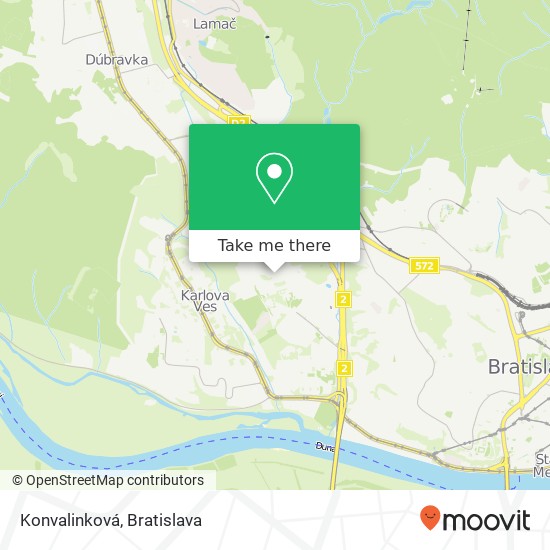 Konvalinková map