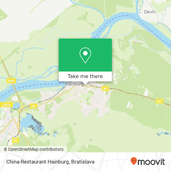 China-Restaurant Hainburg map