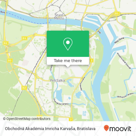 Obchodná Akadémia Imricha Karvaša map