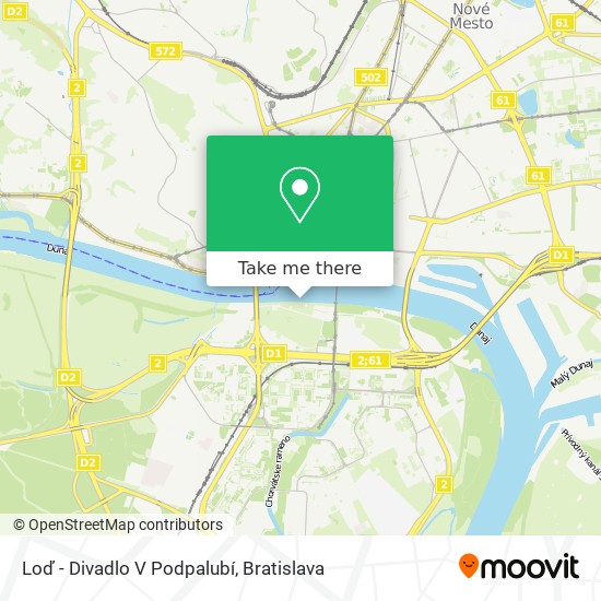 Loď - Divadlo V Podpalubí map