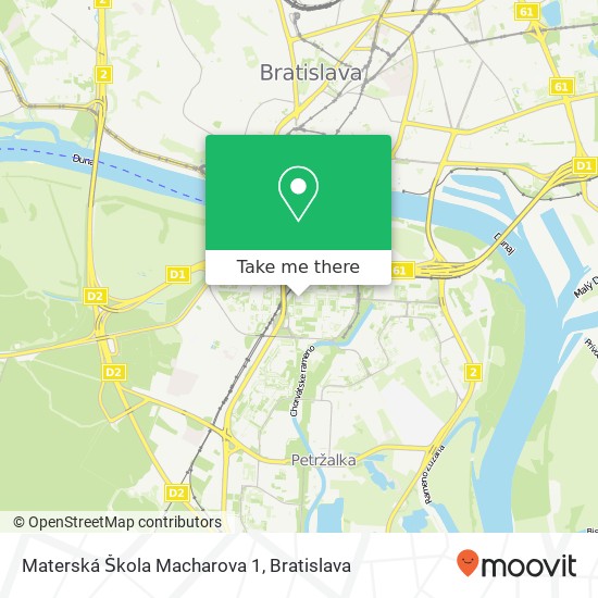 Materská Škola Macharova 1 map