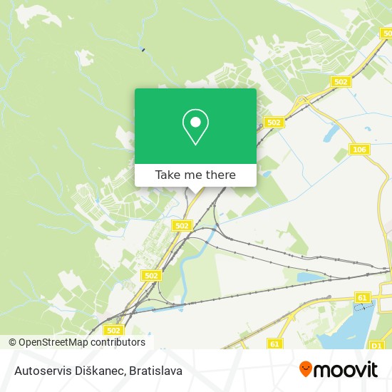 Autoservis Diškanec map