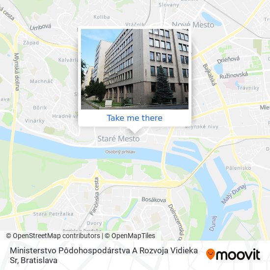 Ministerstvo Pôdohospodárstva A Rozvoja Vidieka Sr map