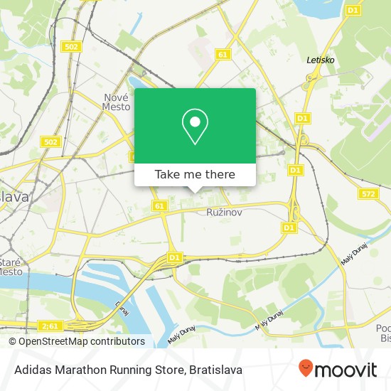 Adidas Marathon Running Store map