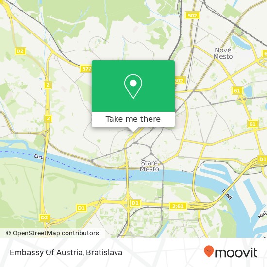 Embassy Of Austria map