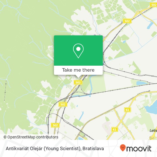 Antikvariát Olejár (Young Scientist) map