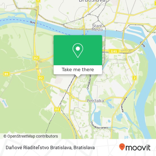 Daňové Riaditeľstvo Bratislava map