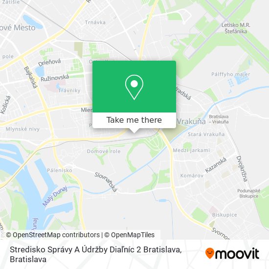 Stredisko Správy A Údržby Diaľníc 2 Bratislava map