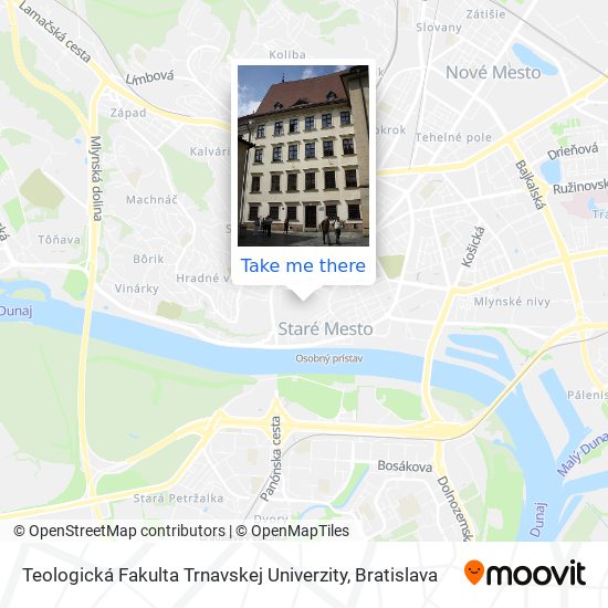 Teologická Fakulta Trnavskej Univerzity map