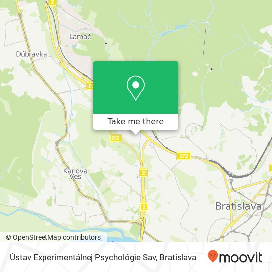 Ústav Experimentálnej Psychológie Sav map