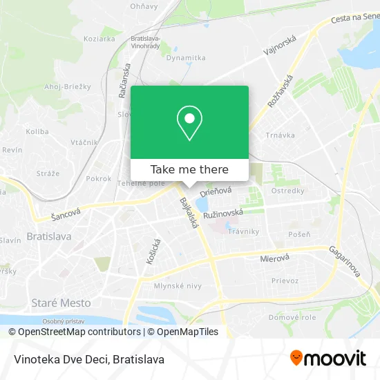 Vinoteka Dve Deci map