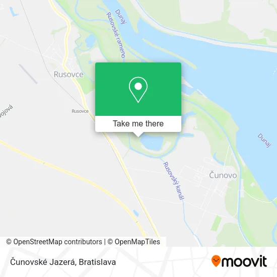 Čunovské Jazerá map