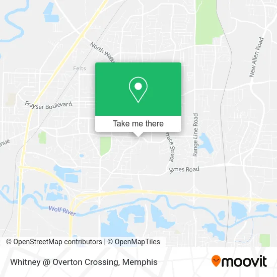 Whitney @ Overton Crossing map