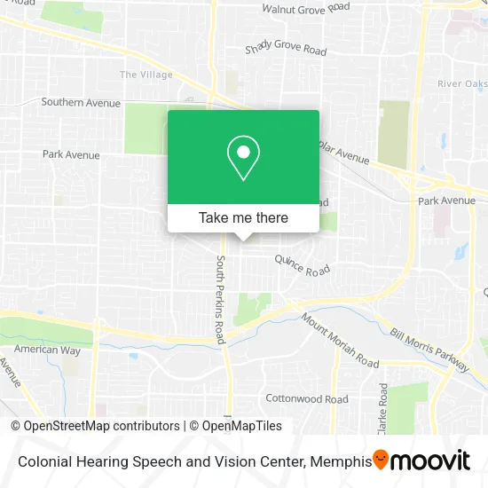 Colonial Hearing Speech and Vision Center map