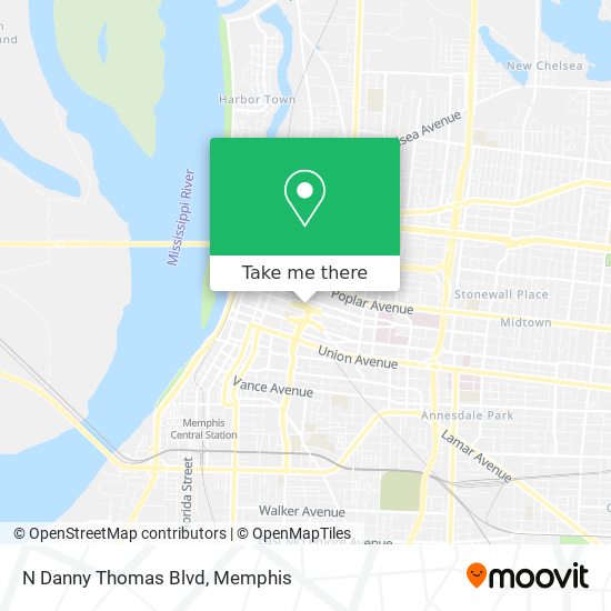 N Danny Thomas Blvd map