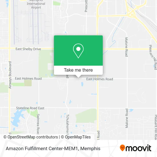 Mapa de Amazon Fulfillment Center-MEM1