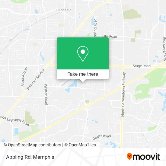 Appling Rd map