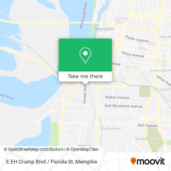 E EH Crump Blvd / Florida St map