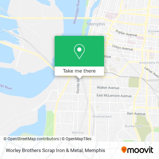 Mapa de Worley Brothers Scrap Iron & Metal