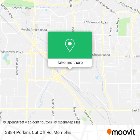 Mapa de 3884 Perkins Cut Off Rd
