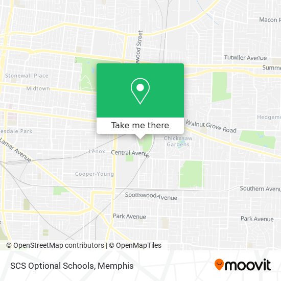 SCS Optional Schools map