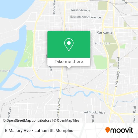 E Mallory Ave / Latham St map