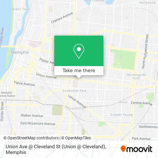 Union Ave @ Cleveland St (Union @ Cleveland) map