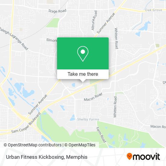 Urban Fitness Kickboxing map