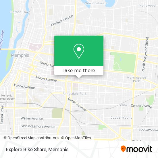 Mapa de Explore Bike Share
