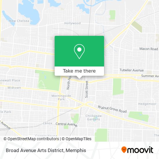 Broad Avenue Arts District map
