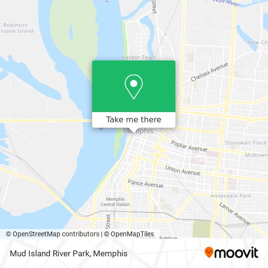 Mapa de Mud Island River Park