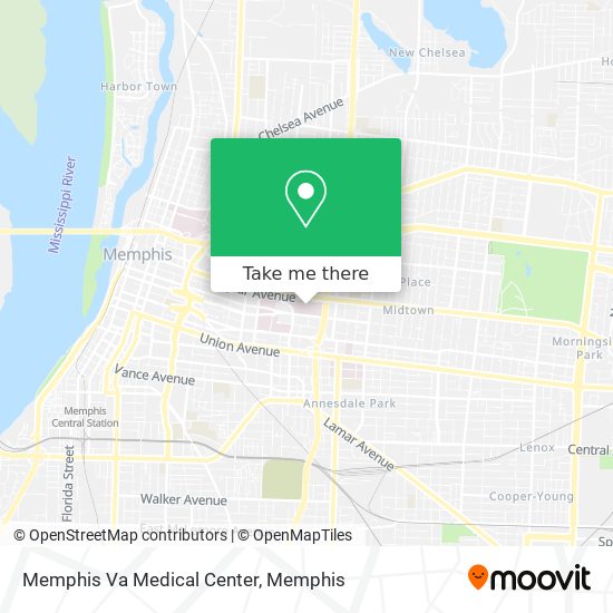 Memphis Va Medical Center map