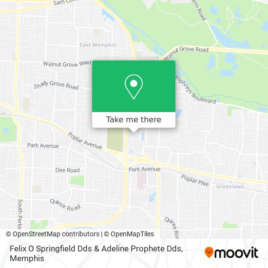 Felix O Springfield Dds & Adeline Prophete Dds map