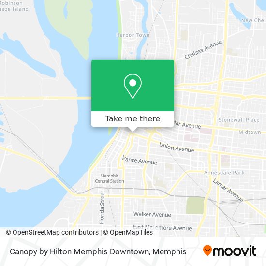 Canopy by Hilton Memphis Downtown map