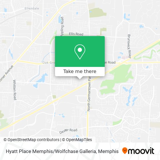 Hyatt Place Memphis / Wolfchase Galleria map