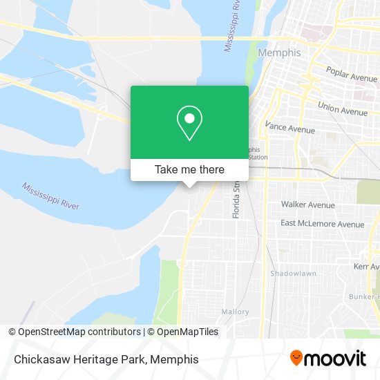 Chickasaw Heritage Park map
