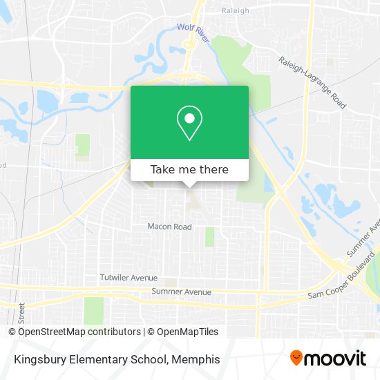 Kingsbury Elementary School map