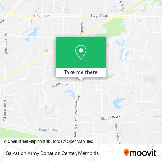 Salvation Army Donation Center map