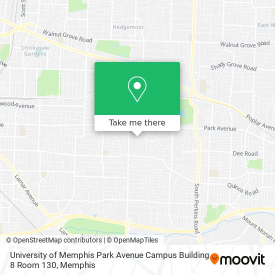 University Of Memphis Map How To Get To University Of Memphis Park Avenue Campus Building 8 Room 130  By Bus?