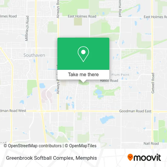 Greenbrook Softball Complex map