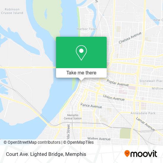 Court Ave. Lighted Bridge map