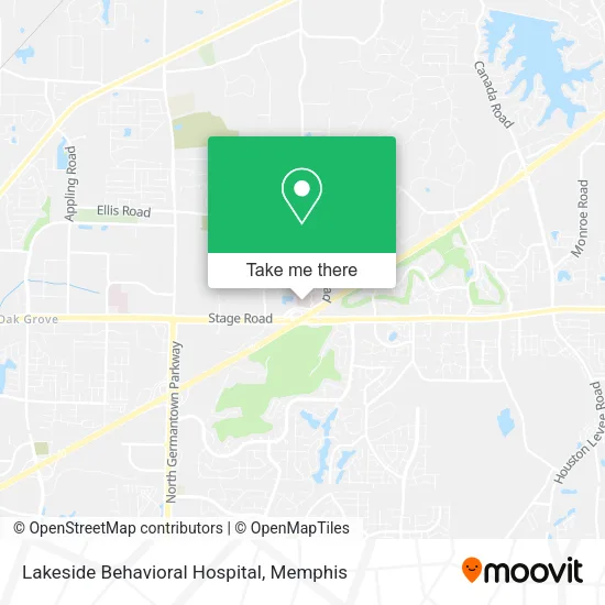 Lakeside Behavioral Hospital map