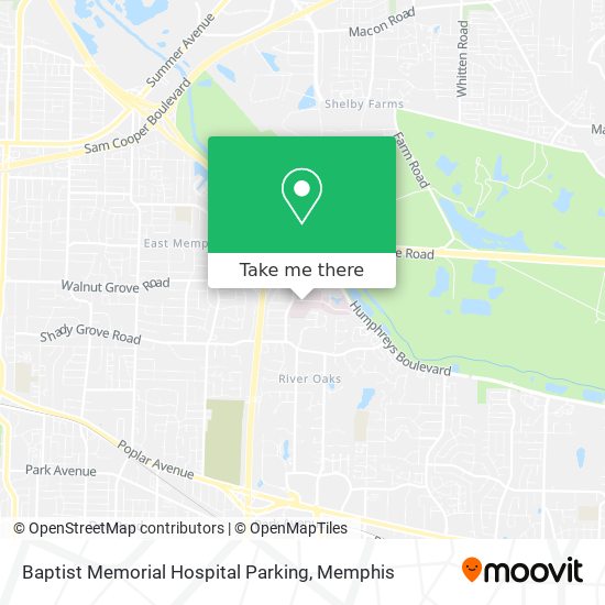 Baptist Memorial Hospital Parking map