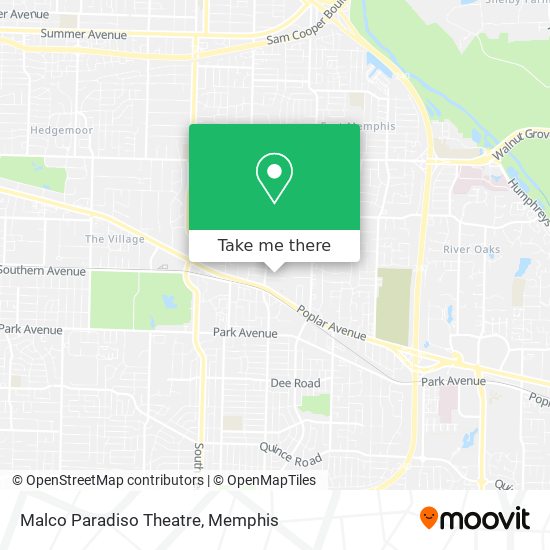 Malco Paradiso Theatre map