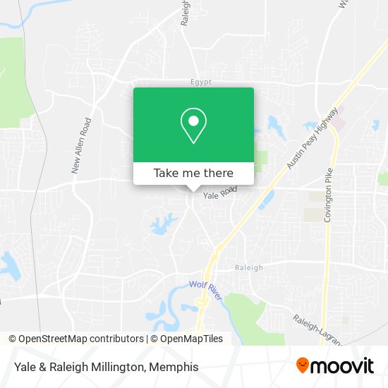 How to get to Yale & Raleigh Millington in Memphis by Bus?