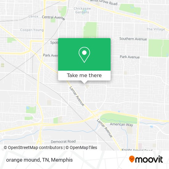 Mapa de orange mound, TN