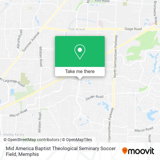 Mapa de Mid America Baptist Theological Seminary Soccer Field