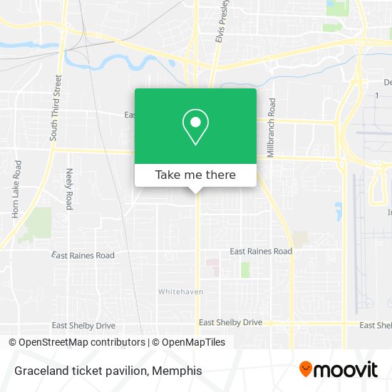 Mapa de Graceland ticket pavilion