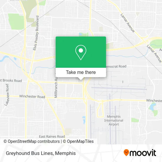 Greyhound Bus Lines map